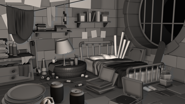 TMNT 3D ENV Model 3D .c4d .max .obj .3ds .fbx .stl .blend 