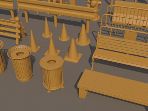 URBAN KITBASH - 3D MODELS 3D Модель
