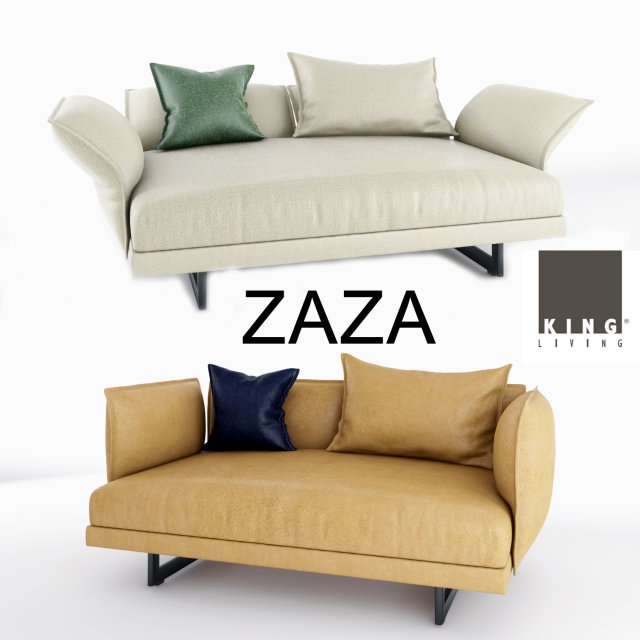 zaza sofas deep Model 3D .c4d .max .obj .3ds .fbx .stl .blend 