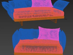 zaza sofas deep 3D Model