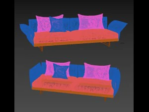 zaza sofas1 3D Model