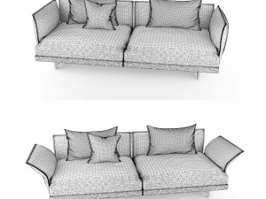 zaza sofas deep1 3D Model