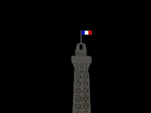 eiffel tower 3D Model