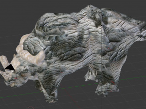 rinosores gameing model Model 3D