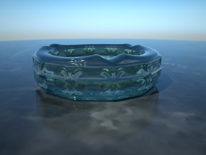 ashtray glass 3D Model