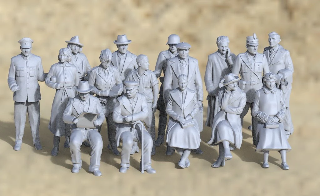 People 3D Print Model .c4d .max .obj .3ds .fbx .stl .blend 