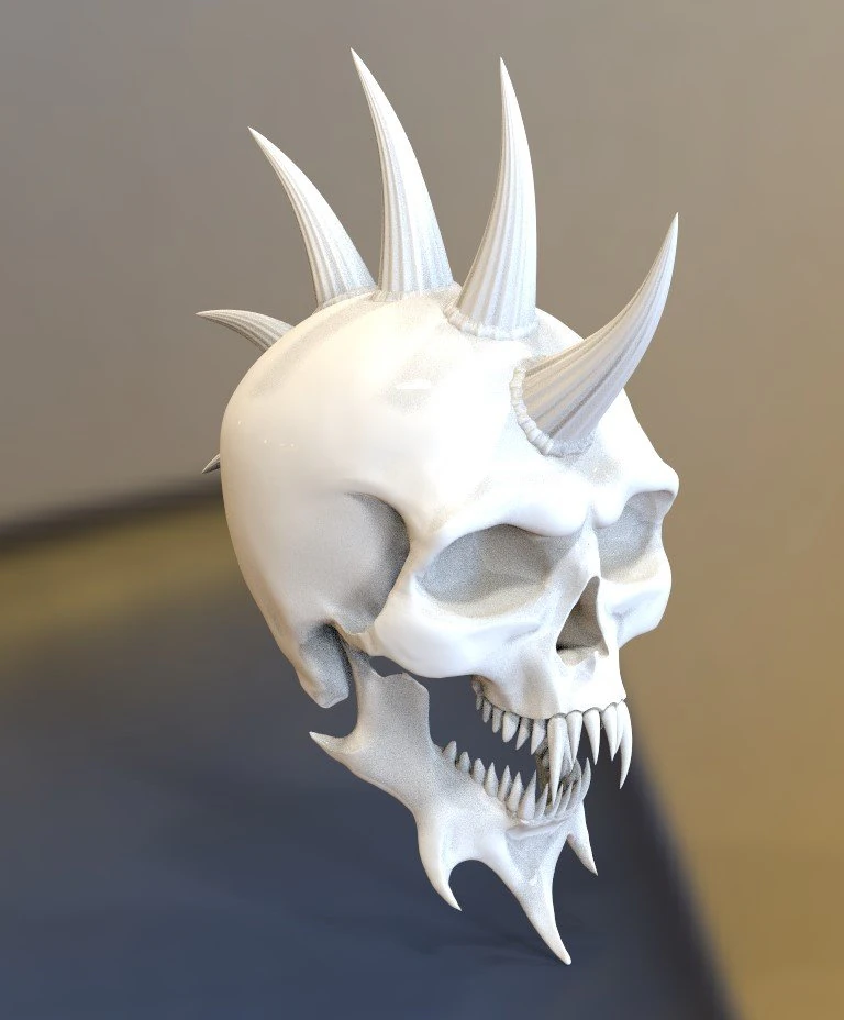 skull 3D Model .c4d .max .obj .3ds .fbx .stl .blend 
