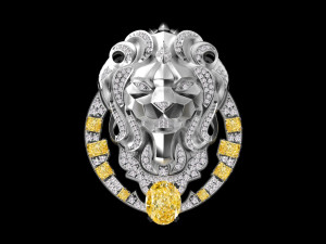 lion chanel brooch 3D Модель