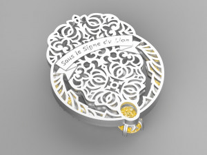 lion chanel brooch 3D Модель