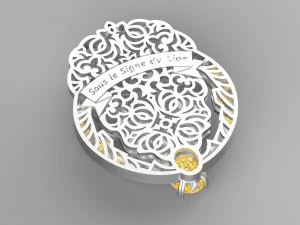 Lion brooch 3D Model