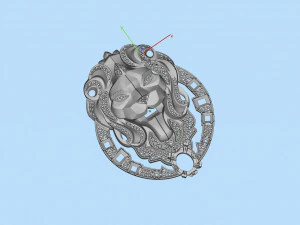Lion brooch 3D Model