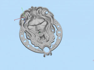 Lion brooch 3D Model