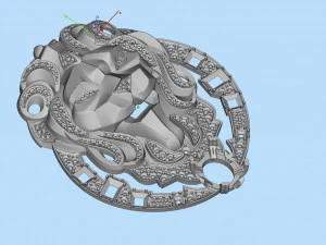 Lion brooch 3D Model
