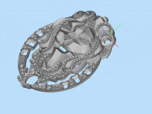Lion brooch 3D Model