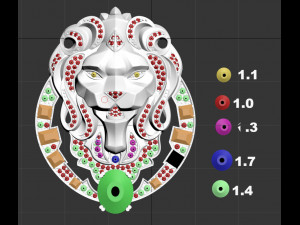 lion chanel brooch 3D Модель