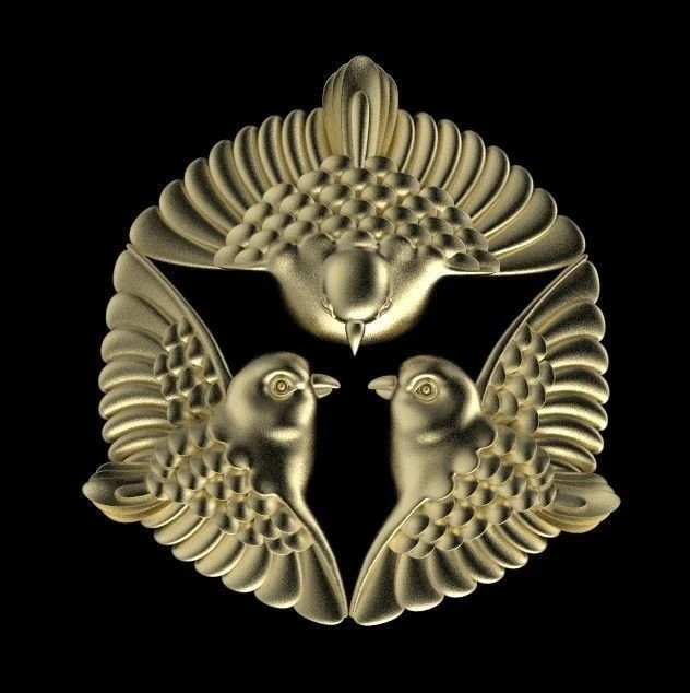 birds 3D Print Model .c4d .max .obj .3ds .fbx .stl .blend 