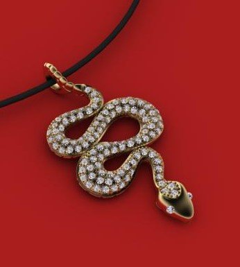snake Model do druku 3D .c4d .max .obj .3ds .fbx .stl .blend 