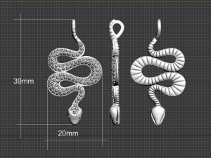 snake Model do druku 3D