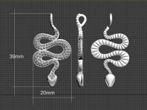 snake 3D Print Model