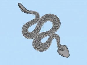 snake 3D Print Model