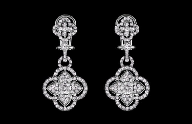 earrings 3D-printmodel .c4d .max .obj .3ds .fbx .stl .blend 