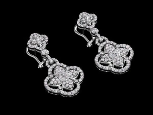 イヤリング 3Dプリントモデル