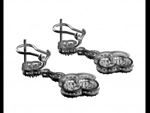 イヤリング 3Dプリントモデル