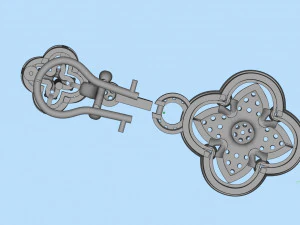 イヤリング 3Dプリントモデル