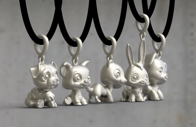 pendant Model Cetak 3D .c4d .max .obj .3ds .fbx .stl .blend 