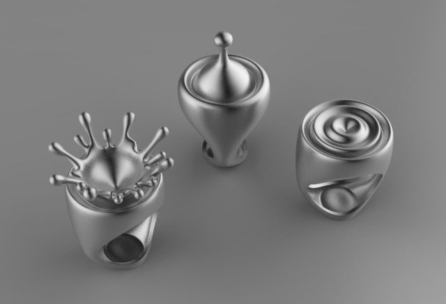 ring Model Cetak 3D .c4d .max .obj .3ds .fbx .stl .blend 