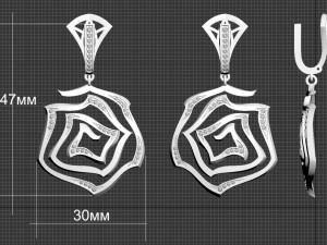 earrings 3D Принт Модель