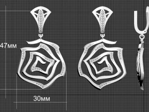 earrings 3D Print Model