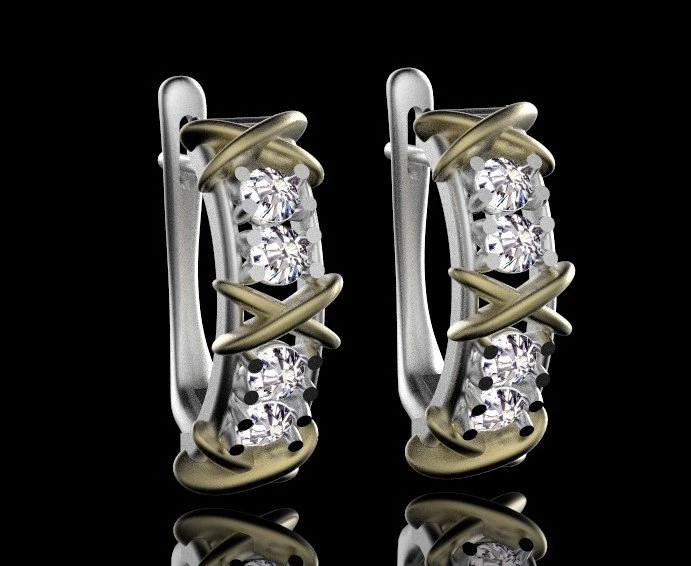 earrings 3D Print Model .c4d .max .obj .3ds .fbx .stl .blend