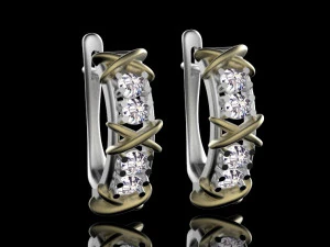 сережки 3D Принт Модель