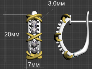 earrings Modèles 3D en vedette