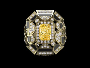 रिंग चैनल 3D प्रिंट मॉडल