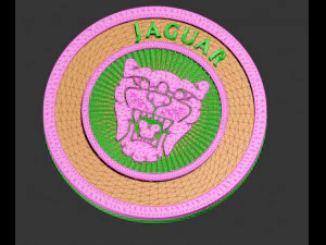 logotipo de jaguar Modelo 3D