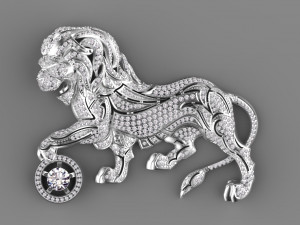 lion chanel 3Dプリントモデル