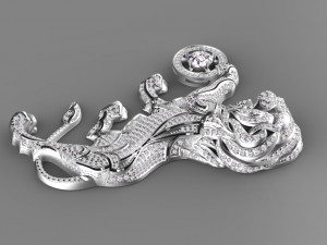 lion chanel 3Dプリントモデル