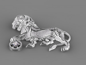 lion chanel 3Dプリントモデル