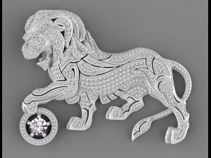 lion chanel 3Dプリントモデル