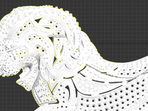 lion chanel 3Dプリントモデル