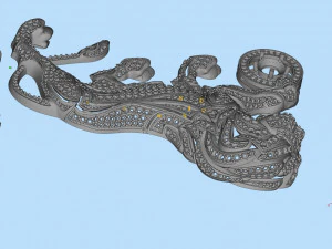 Lion brooch 3D Print Model
