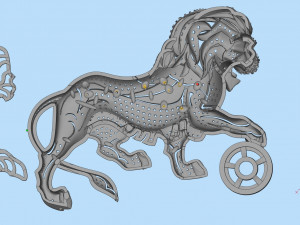 lion chanel 3Dプリントモデル