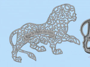 Lion brooch 3D Print Model