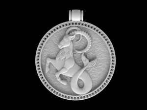 capricorn pendant 3D Print Model