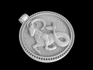capricorn pendant 3D Print Model