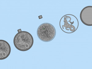 capricorn pendant 3D Print Model