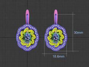 earrings 3D Print Model