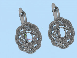 earrings 3D Print Model